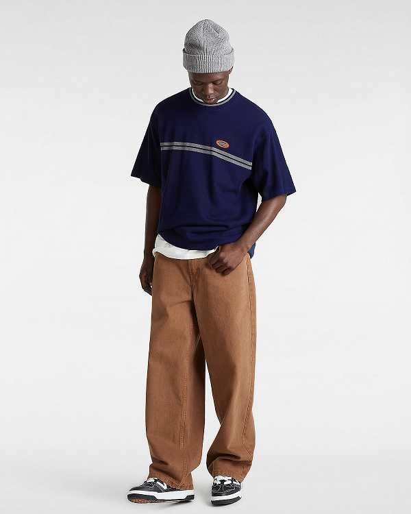 Blue Men Vans Galen Knit T Shirts Canada | VN6821059