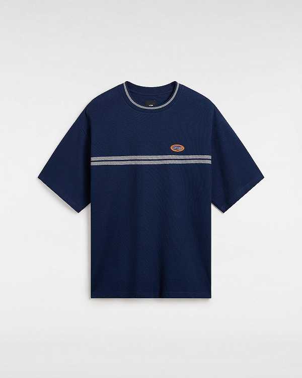 Blue Men Vans Galen Knit T Shirts Canada | VN6821059