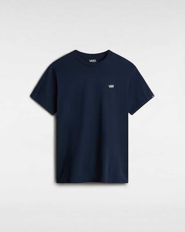 Blue Men Vans Left Chest Logo T Shirts Canada | VN7596412