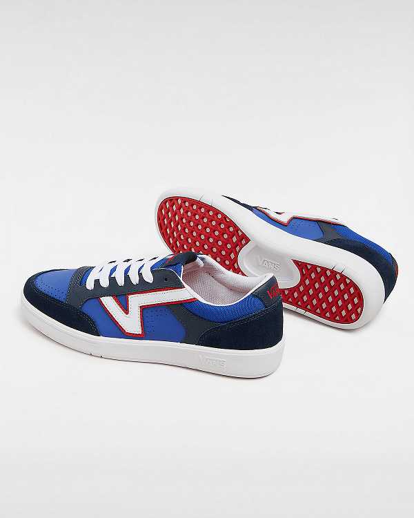 Blue Men Vans Lowland ComfyCush Tennis Shoes Canada | VN4981375