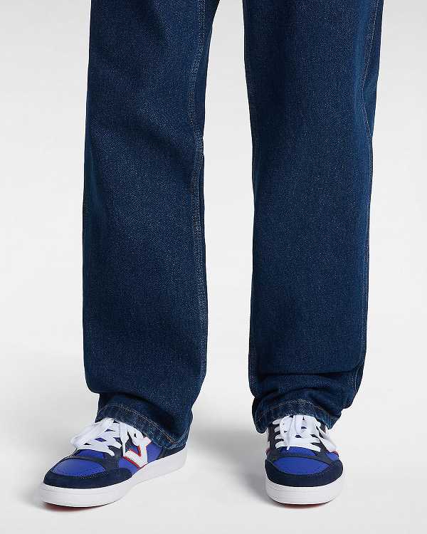 Blue Men Vans Lowland ComfyCush Tennis Shoes Canada | VN4981375