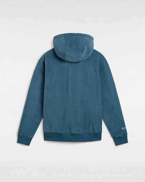 Blue Men Vans MTE Polartec Hoodie Canada | VN4130675