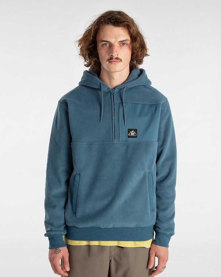 Blue Men Vans MTE Polartec Hoodie Canada | VN4130675