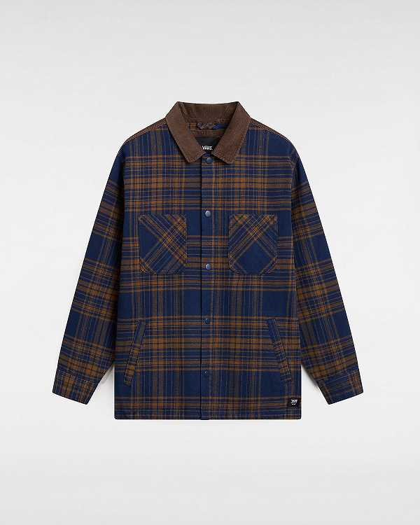 Blue Men Vans Nelson Heavyweight Shacket Shirts Canada | VN1957084