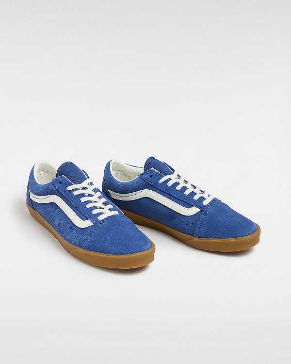 Blue Men Vans Old Skool Lowpro Sneakers Canada | VN6031849