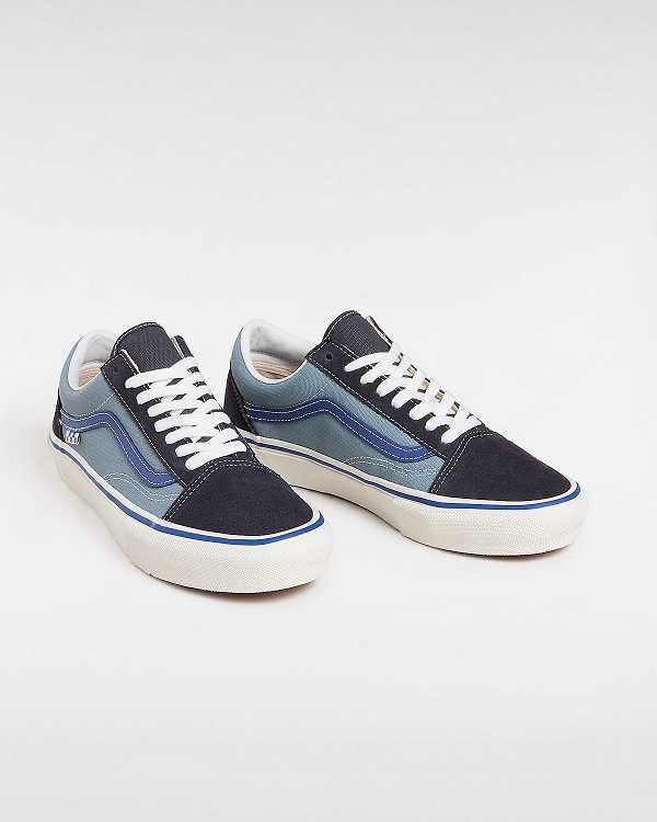 Blue Men Vans Old Skool Skate Shoes Canada | VN4238160