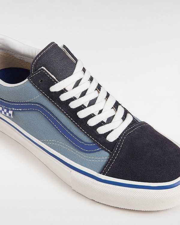 Blue Men Vans Old Skool Skate Shoes Canada | VN4238160