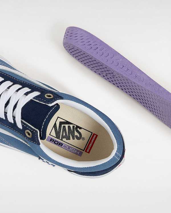 Blue Men Vans Old Skool Skate Shoes Canada | VN9407618