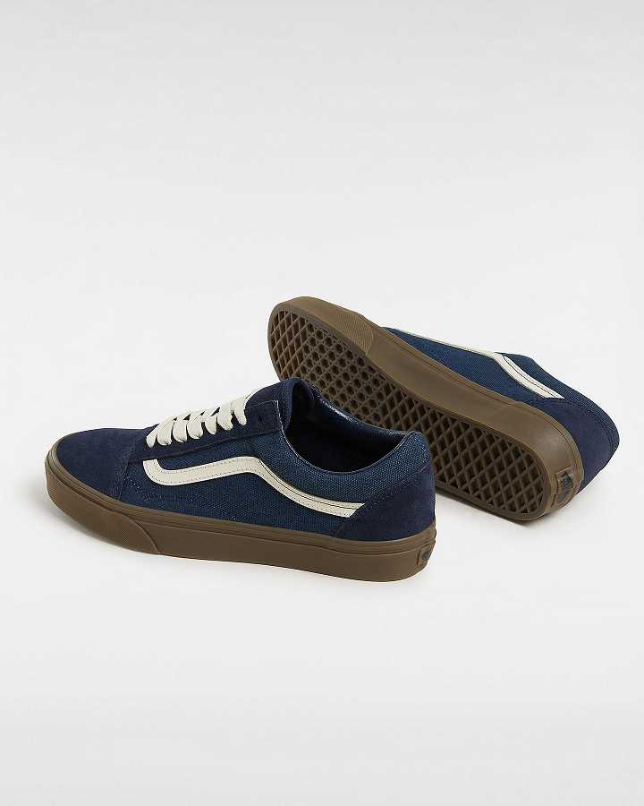 Blue Men Vans Old Skool Sneakers Canada | VN3725018