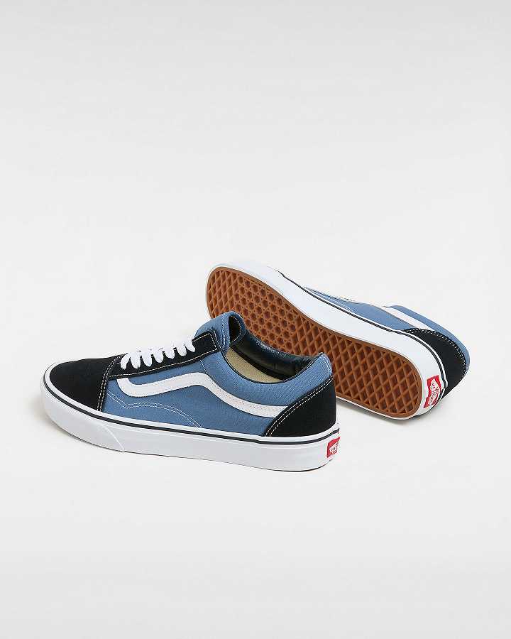 Blue Men Vans Old Skool Sneakers Canada | VN4827619