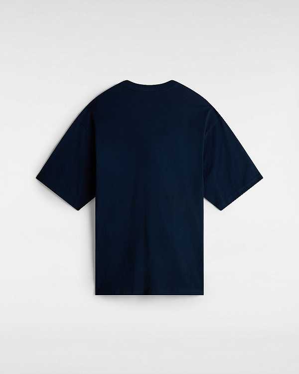Blue Men Vans Retro Hook and Loop T Shirts Canada | VN9514207