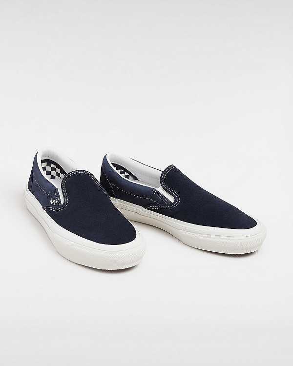 Blue Men Vans Skate Slip On Shoes Canada | VN3726540