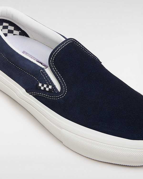 Blue Men Vans Skate Slip On Shoes Canada | VN3726540