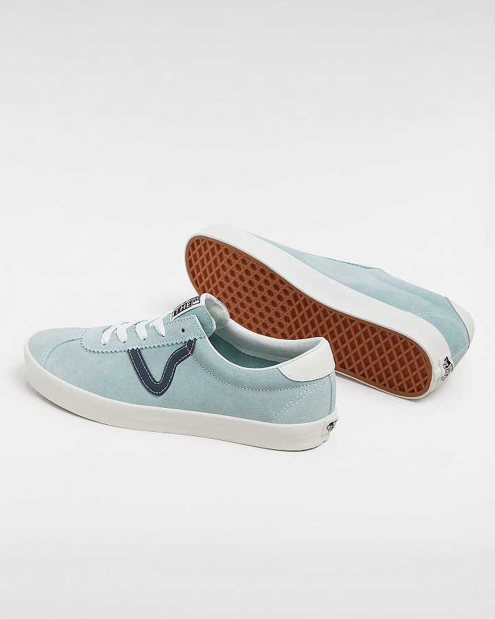 Blue Men Vans Sport Low Suede Sneakers Canada | VN3968170