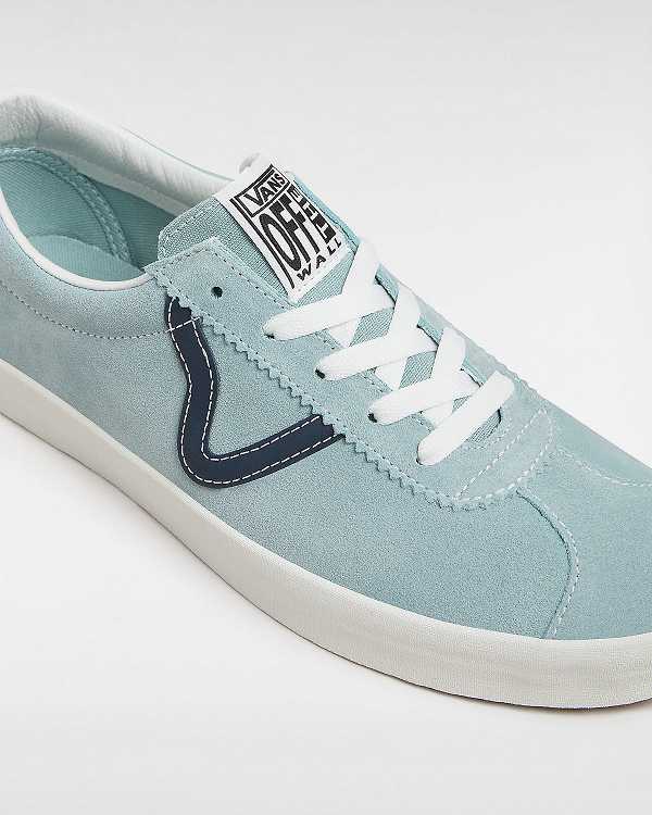 Blue Men Vans Sport Low Suede Sneakers Canada | VN3968170
