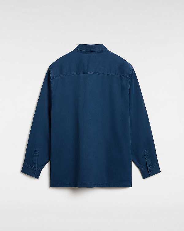Blue Men Vans Westfield Shacket Shirts Canada | VN6924381