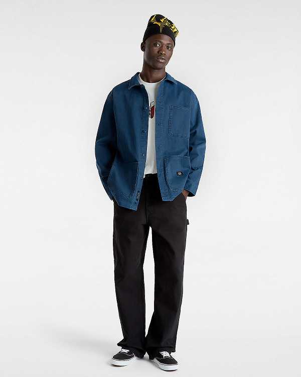 Blue Men Vans Westfield Shacket Shirts Canada | VN6924381