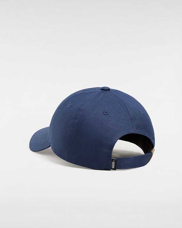 Blue Unisex Vans Half Box Curved Bill Jockey Hats Canada | VN8465173