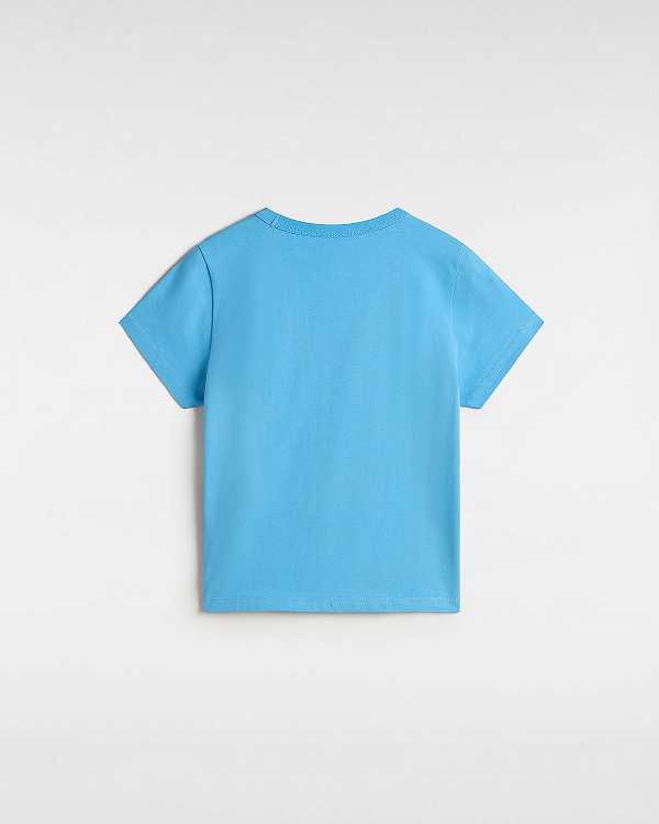 Blue Women Vans Basic mini T Shirts Canada | VN0849356