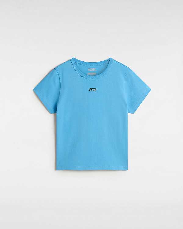 Blue Women Vans Basic mini T Shirts Canada | VN0849356