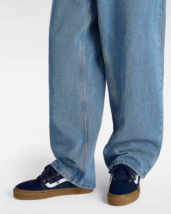 Blue Women Vans Chukka Low Sidestripe Skate Shoes Canada | VN1049856