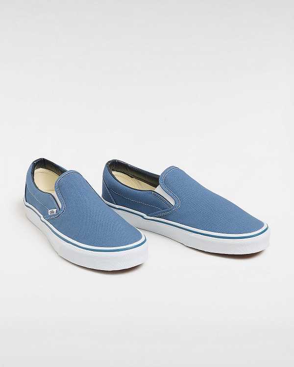 Blue Women Vans Classic Slip On Shoes Canada | VN9653218
