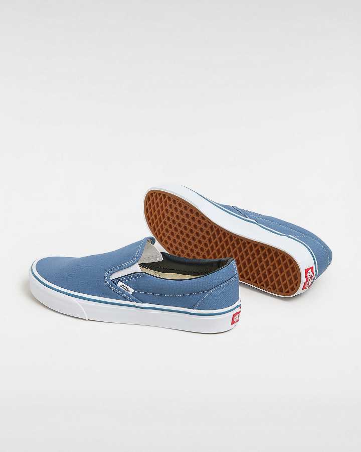 Blue Women Vans Classic Slip On Shoes Canada | VN9653218