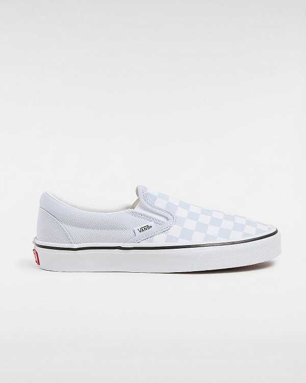 Blue Women Vans Color Theory Slip On Shoes Canada | VN9147835