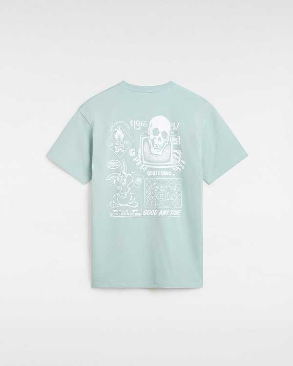 Blue Women Vans Crazy Eddy T Shirts Canada | VN2496380