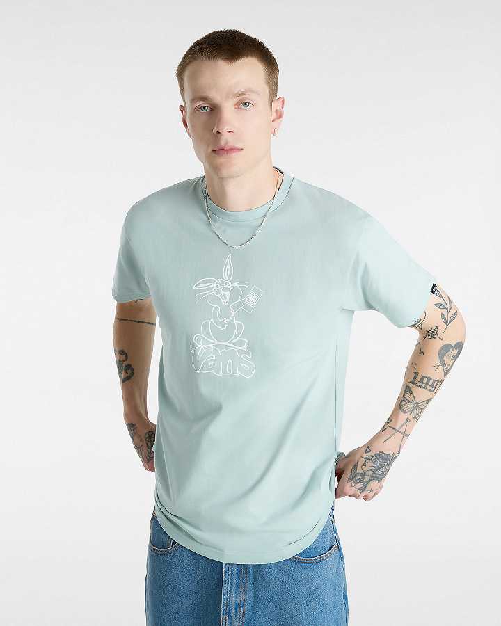 Blue Women Vans Crazy Eddy T Shirts Canada | VN2496380
