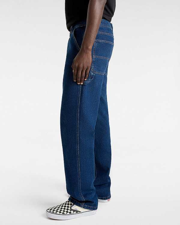 Blue Women Vans Drill Chore Relaxed Carpenter Pants Canada | VN4958236