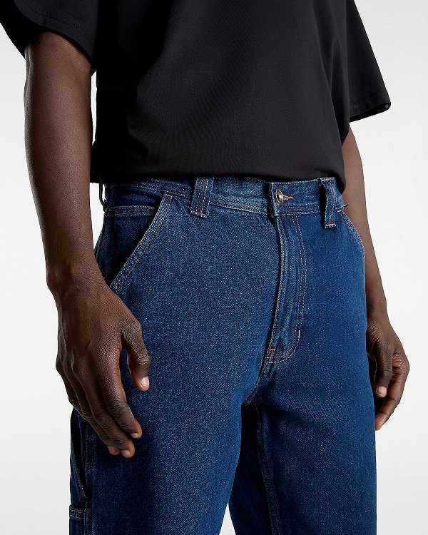 Blue Women Vans Drill Chore Relaxed Carpenter Pants Canada | VN4958236