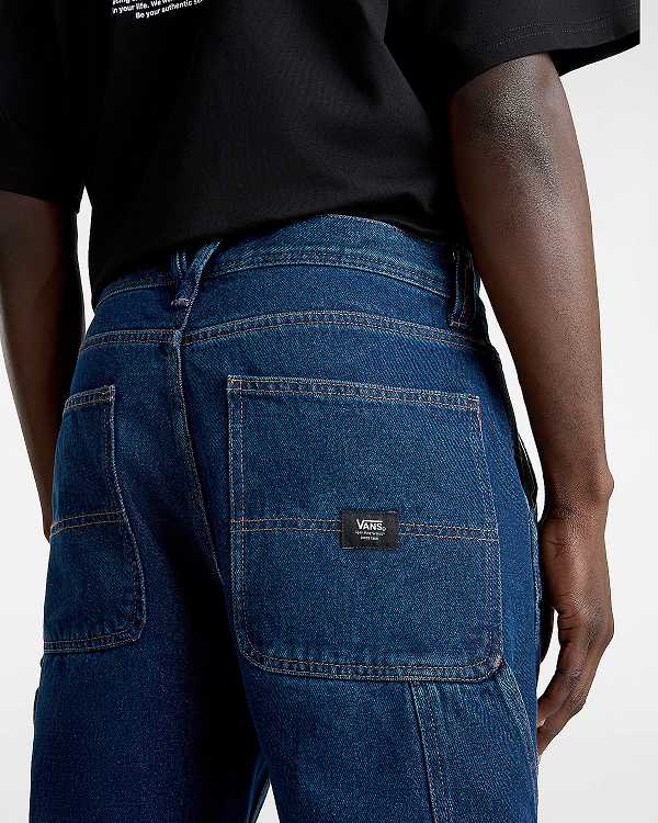 Blue Women Vans Drill Chore Relaxed Carpenter Pants Canada | VN4958236