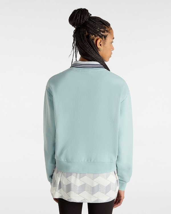 Blue Women Vans Essential Relaxed Fit Sweatshirt Canada | VN3127485