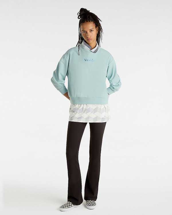 Blue Women Vans Essential Relaxed Fit Sweatshirt Canada | VN3127485