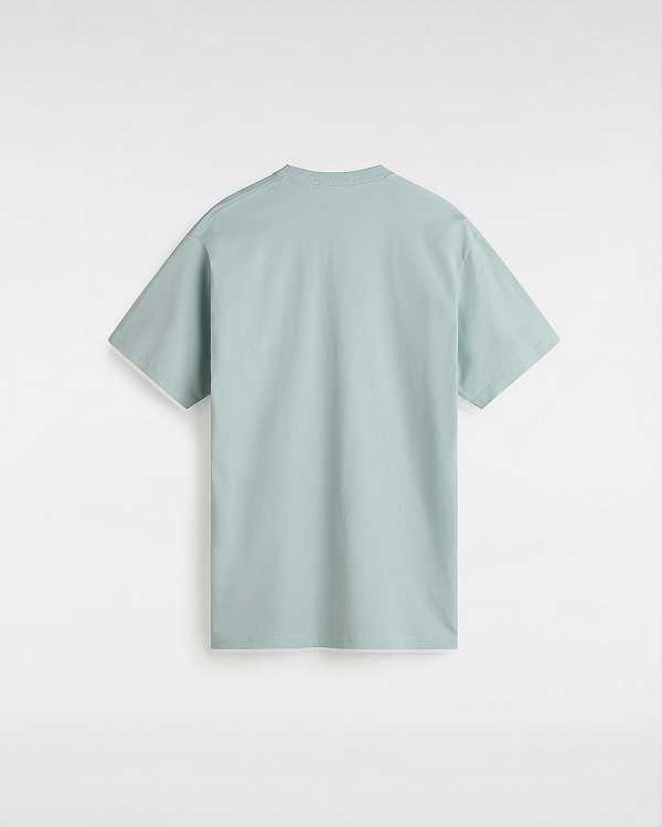 Blue Women Vans Left Chest Logo T Shirts Canada | VN7583604