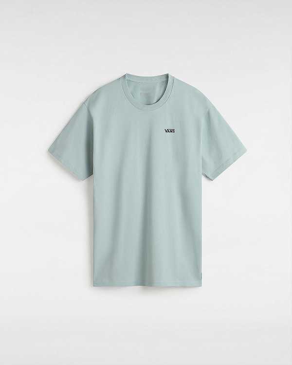 Blue Women Vans Left Chest Logo T Shirts Canada | VN7583604