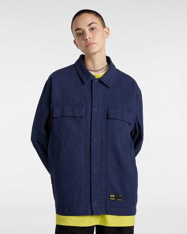 Blue Women Vans Mcavoy Station Jacket Canada | VN8472195