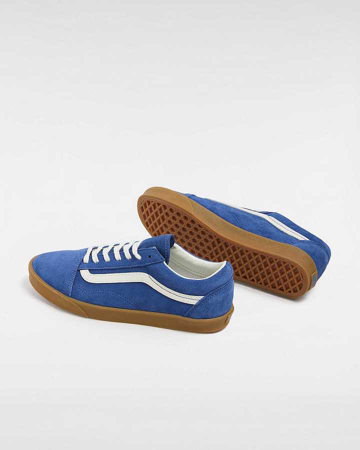 Blue Women Vans Old Skool Lowpro Sneakers Canada | VN8530462