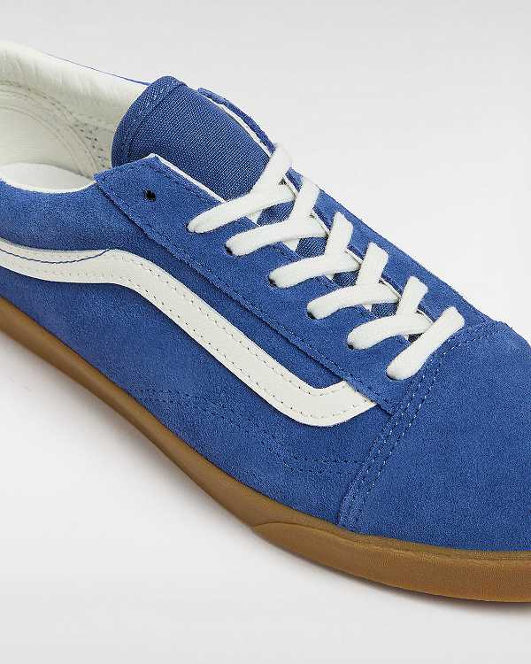 Blue Women Vans Old Skool Lowpro Sneakers Canada | VN8530462