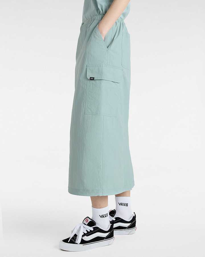 Blue Women Vans Riley Parachute Cargo Skirt Canada | VN6958073