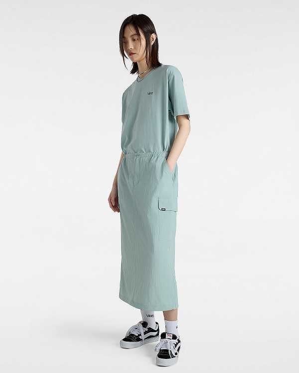 Blue Women Vans Riley Parachute Cargo Skirt Canada | VN6958073