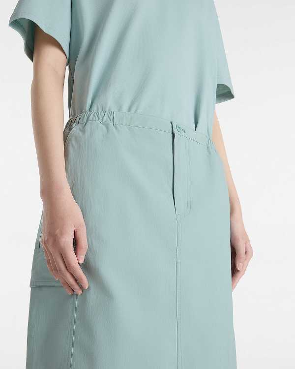 Blue Women Vans Riley Parachute Cargo Skirt Canada | VN6958073