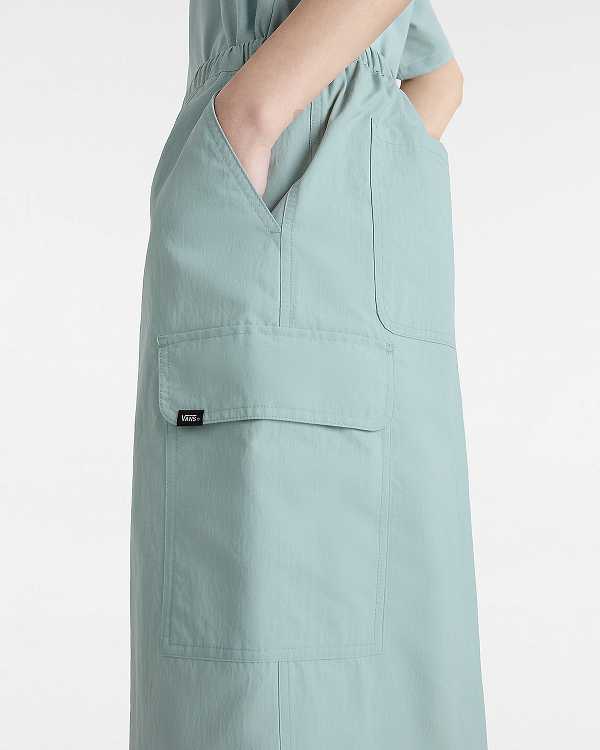 Blue Women Vans Riley Parachute Cargo Skirt Canada | VN6958073