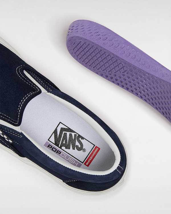 Blue Women Vans Skate Slip On Shoes Canada | VN9831647
