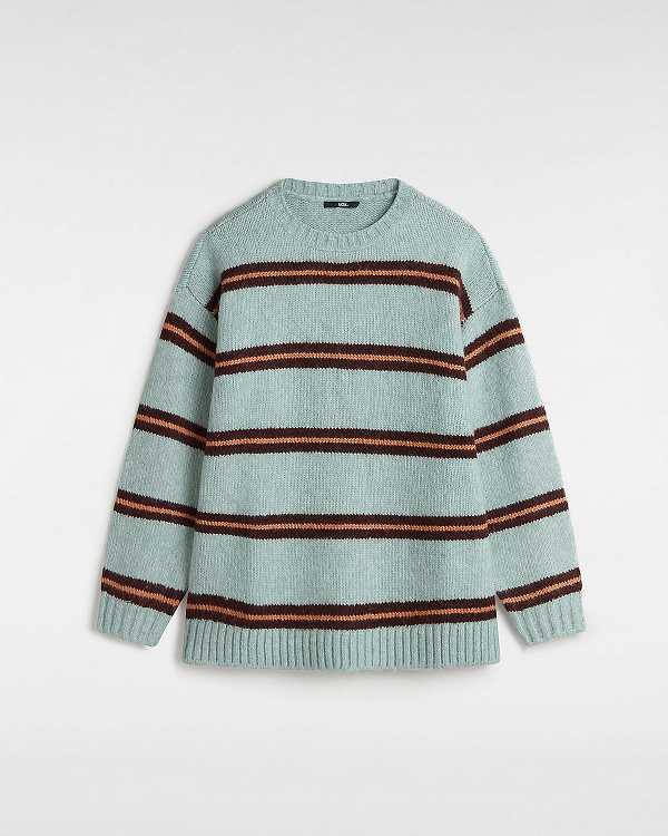 Blue Women Vans Suzie Stripe Crew Sweater Canada | VN2078493