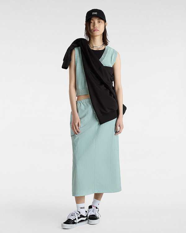 Blue Women Vans Syd Sweater Vest Canada | VN3568127