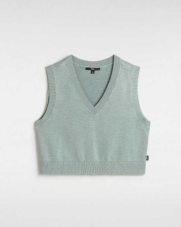 Blue Women Vans Syd Sweater Vest Canada | VN3568127