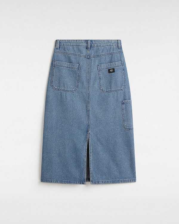Blue Women Vans Union Denim Carpenter Skirt Canada | VN7609243