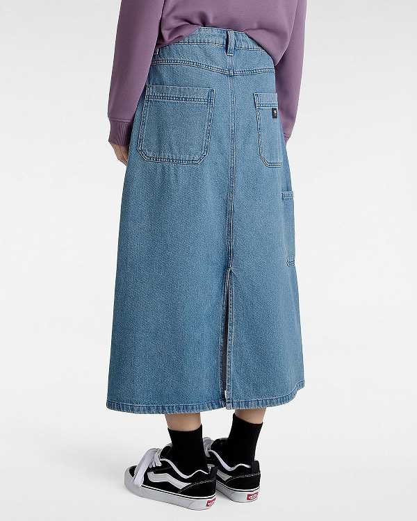 Blue Women Vans Union Denim Carpenter Skirt Canada | VN7609243